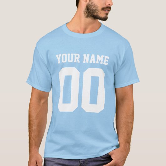 Individuelle Name Nummer Männer Fußball T - Shirt (Vorderseite)