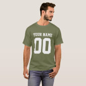 Individuelle Name Nummer Männer Fußball T - Shirt (Vorne ganz)