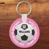 Individuelle Name-Nummer Mannschaftsname Fußball-B Schlüsselanhänger (Vorderseite)