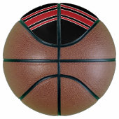 Individuelle Name Nummer Schwarz und Rot Basketball (Rechts)