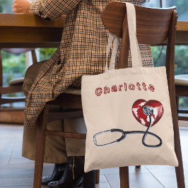 Individuelle Name Nurse Medical Stethoscope Rotes  Tragetasche