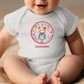 Individuelle Name Nurse Teddy Bear Baby Strampler