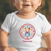 Individuelle Name Nurse Teddy Bear Baby Strampler