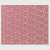 Individuelle Name Nutcracker Ballerina Weihnachten Geschenkpapier (Flach)