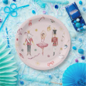 Individuelle Name Nutcracker Ballerina Weihnachten Pappteller (Party)