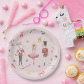 Individuelle Name Nutcracker Ballerina Weihnachten Pappteller (Party)