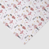 Individuelle Name Nutcracker Ballerina Weihnachten Seidenpapier (Detail)