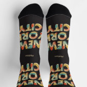 Individuelle Name NYC Typografie Socken (Oben)