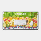 Individuelle Name Obst & Salat Schreibtischunterlage (Tastatur & Maus)