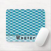 Individuelle Name Ocean Blue Green Geo Muster Mousepad (Mit Mouse)