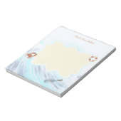 Individuelle Name Ocean Theme Crab Life Preserve F Notizblock (Rotiert)