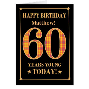 Individuelle Name oder Beziehung 60. Geburtstag Ta