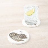 Individuelle Name oder Datum, Vogelart Untersetzer (Seite)