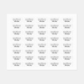 Individuelle Name oder Firmenname Etiketten (Blatt)