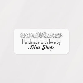 Individuelle Name oder Firmenname Etiketten