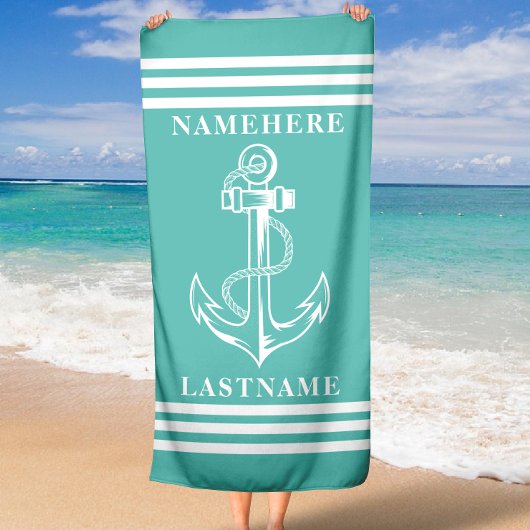 Individuelle Name oder Text für Mini-Verankerung u Strandtuch