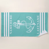 Individuelle Name oder Text für Mini-Verankerung u Strandtuch (Vorderseite)