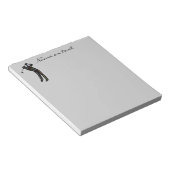 Individuelle Name oder Text Golf, Sport Motivieren Notizblock (angewinkelt)