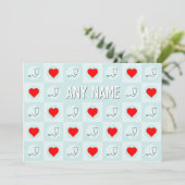 Individuelle Name oder Text von Krankenpflegern od Dankeskarte (Stehend Vorderseite)