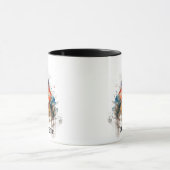 Individuelle Name oder Text Wolf Wasserfarbe Tier Tasse (Zentrum)