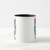 Individuelle Name oder Text Wolf Wasserfarbe Tier Tasse (Zentrum)