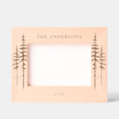 Individuelle Name- oder Textbaumwald Geätzte Rahmen (Vorderseite)