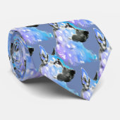 Individuelle Name- oder Texthundtier Krawatte (Gerollt)