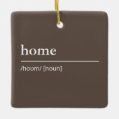 Individuelle Name oder Wörterbuch in Schwarzweiß Keramikornament (Vorderseite)