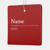 Individuelle Name oder Wortwörterbuch Weihnachten Keramikornament (Links)