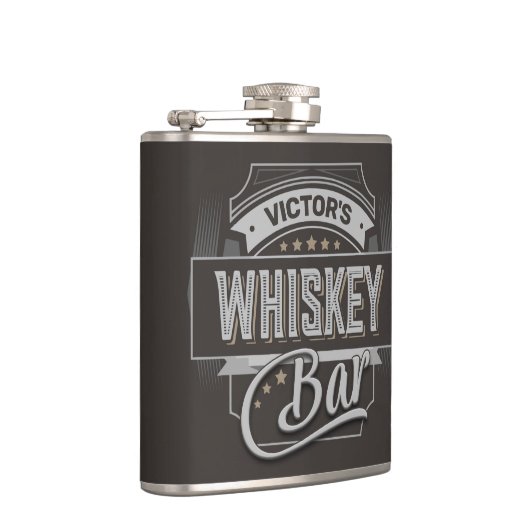 Individuelle Name Old Deluxe Liquor Label Whiskey  Flachmann (Rechts)