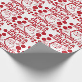 Individuelle Name Olivia Niedlich Funny Santa Clau Geschenkpapier (Ecke)