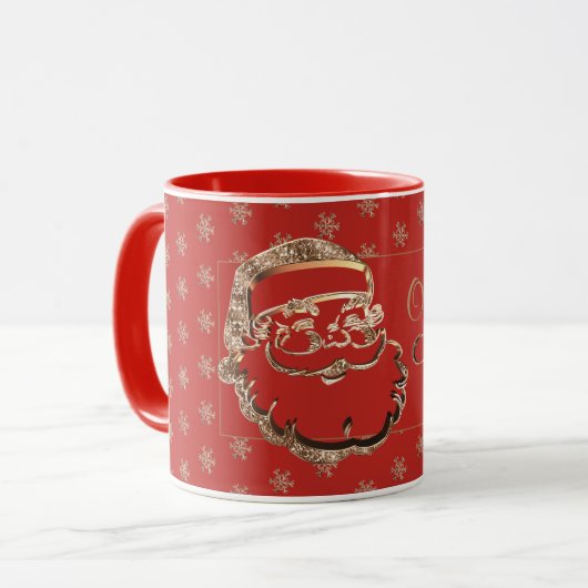 individuelle Name Olivia's Weihnachtsfeier Tasse N (Vorderseite Links)