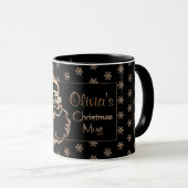 Individuelle Name Olivia's Weihnachtsfeiertage Nie Tasse (VorderseiteRechts)