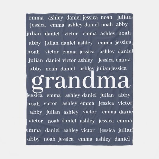 Individuelle Name Oma Blanket, Minky Baby Blanket Fleecedecke (Vorderseite)