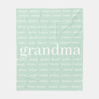 Individuelle Name Oma Blanket, Minky Baby Blanket Fleecedecke