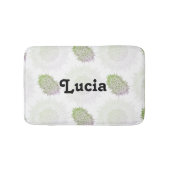 Individuelle Name ombre mandala, weiß Badematte (Vorderseite)