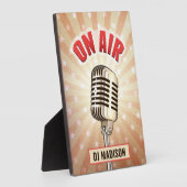 Individuelle Name "On Air" Mikrofontür Fotoplatte (Seite)