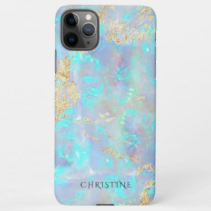 individuelle Name-Opal-Stein iPhone 11Pro Max Hülle