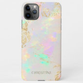 individuelle Name Opal Stone Design iPhone Hülle (Rückseite)