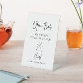 Individuelle Name Open Bar Dance Floor Hochzeit-Ze Sockelschild (In SItu)