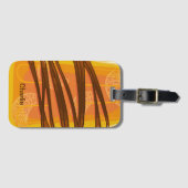 Individuelle Name Orange Popsicle Gepäckanhänger (Vorderseite (Horizontal))