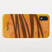 Individuelle Name Orange Popsiphone Fälle Case-Mate iPhone Hülle (Rückseite (Horizontal))