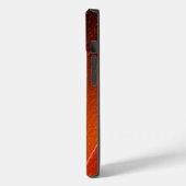Individuelle Name Orange Textur Case-Mate iPhone Hülle (Rückseite / Links)