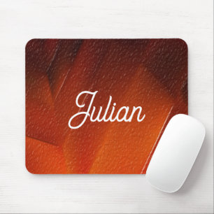 Individuelle Name Orange Textur Mousepad