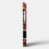Individuelle Name Orangen-Glitzer-Leopard Case-Mate iPhone Hülle (Rückseite / Links)