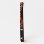 Individuelle Name Orangen-Glitzer-Leopard Case-Mate iPhone Hülle (Hinten/Links)
