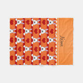 Individuelle Name Orangenbärten Fleecedecke (Vorderseite (Horizontal))
