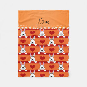 Individuelle Name Orangenbärten Fleecedecke