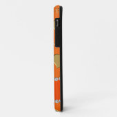 Individuelle Name Orangengoldherzen Case-Mate iPhone Hülle (Hinten/Links)