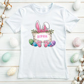 Individuelle Name Osterfest Shirt; Niedlich Bunny T-Shirt